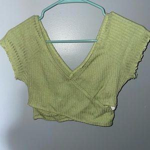 SHEIN Lime Green Crop Top